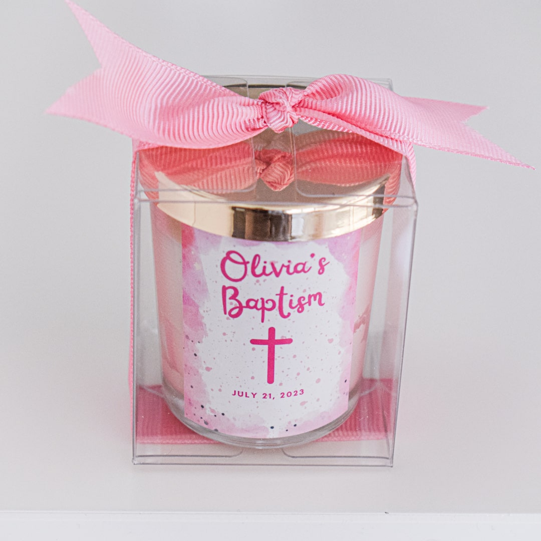 Baby Girl Baptism Favors