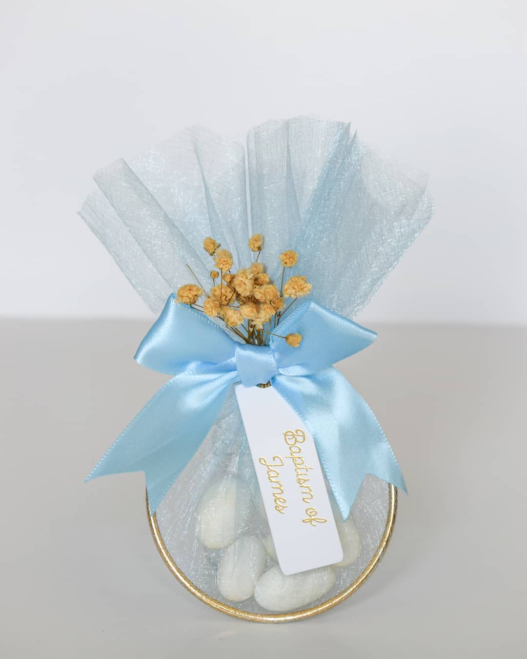 Baptism Christening Favors Personalized Almonds blue