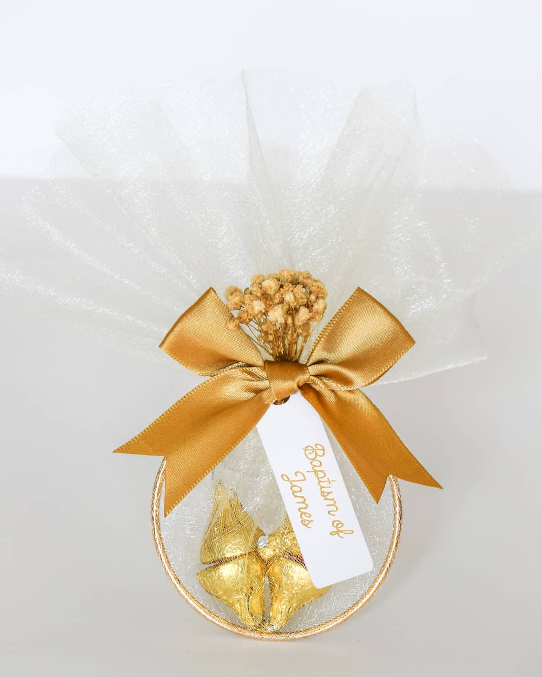 Baptism Christening Favors Personalized Almonds gold