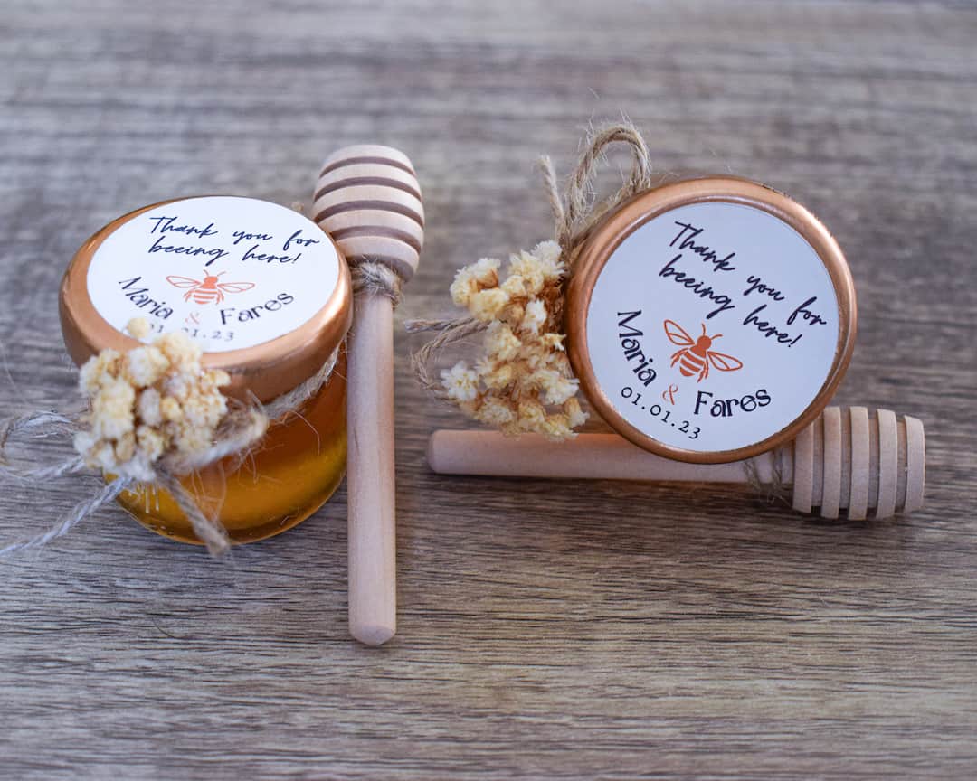 Wedding Party Favors | Personalized Designs | Pure Honey Jar