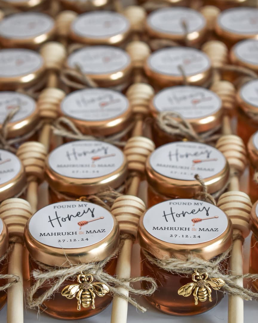 Wedding Favors | Personalized Designs | Pure Honey Jar