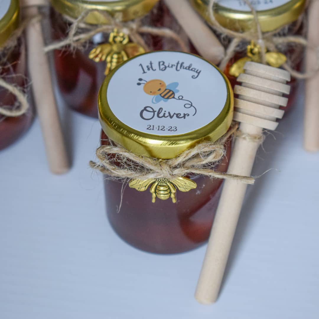 Birthday Party Favors | Personalized Designs | Pure Honey Jars