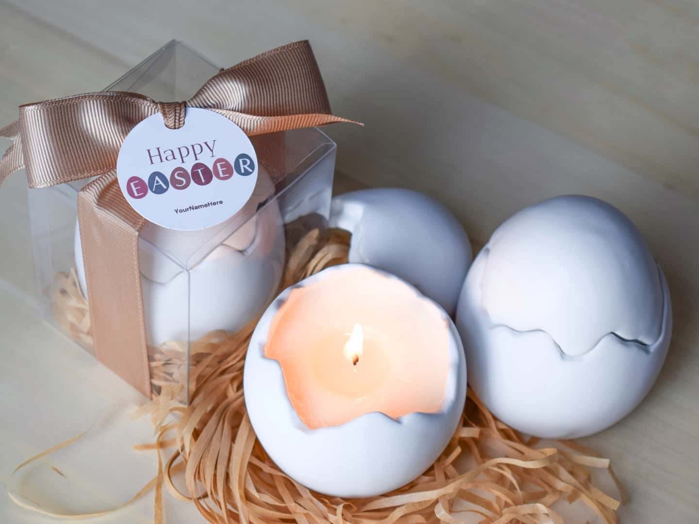 Easter Gifts Favors Unique Egg Style Scented Candle Giveaways