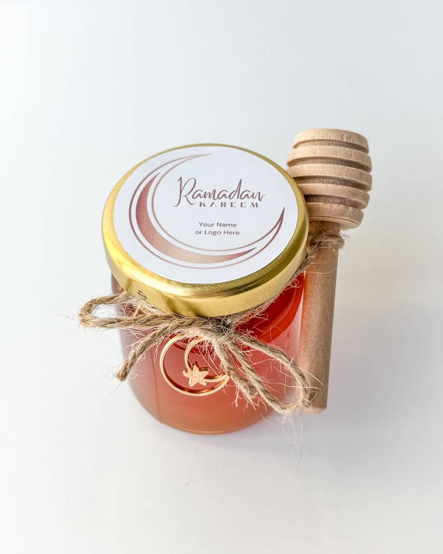Ramadan Kareem Gifts Favors Personalized Pure Honey Jars