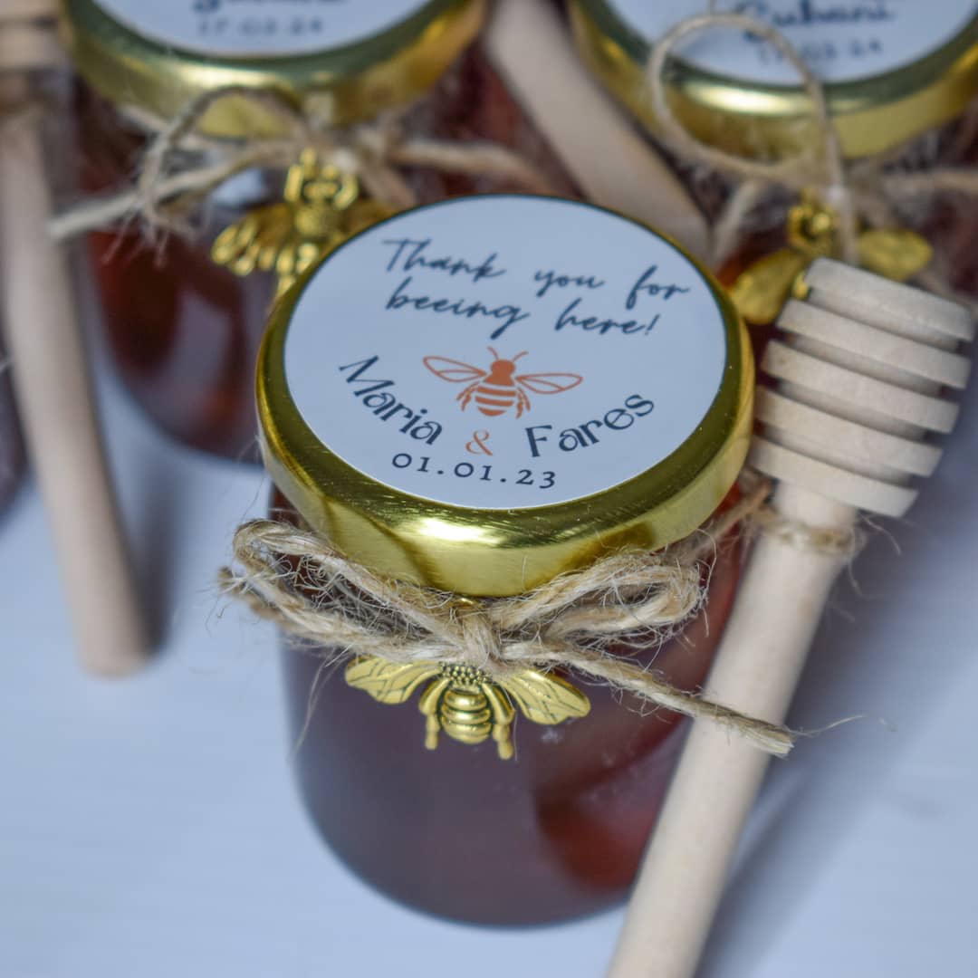 Wedding Favors | Personalized Designs | Pure Honey Jar
