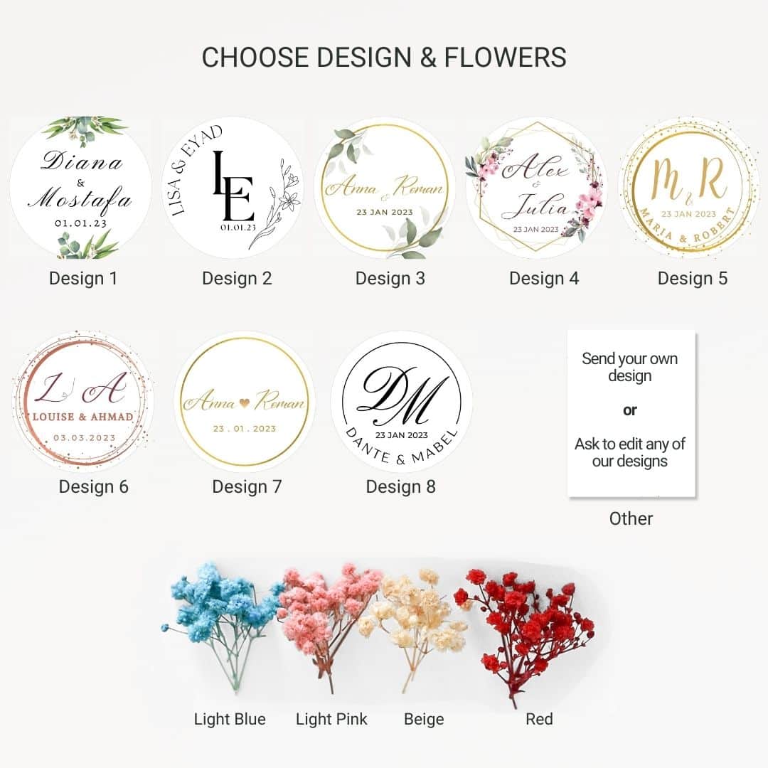 Wedding Favors different designs