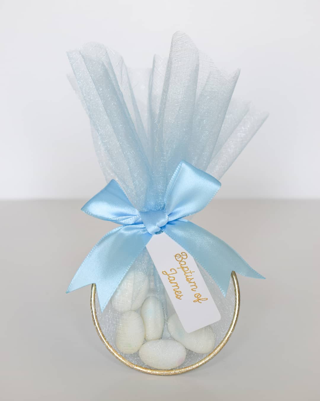 Baptism Christening Favors Personalized Almonds blue