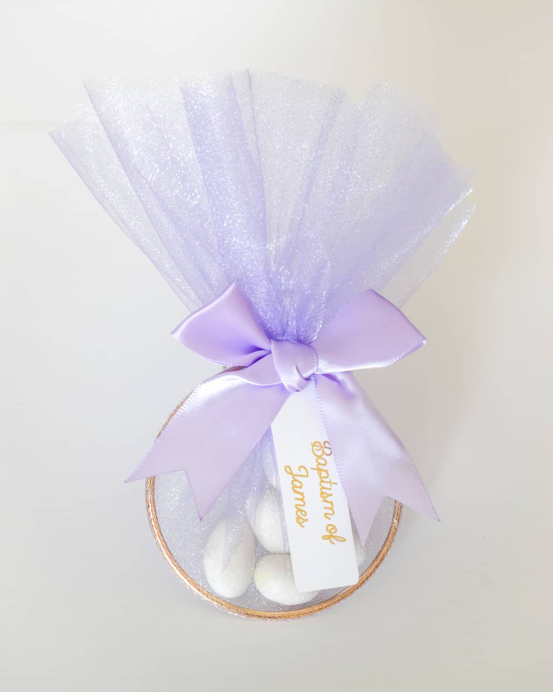 purple Baptism Christening Favors Personalized Almonds purple