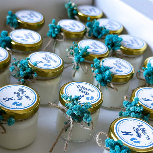 Personalized Blue Baby Boy Shower Party Favor