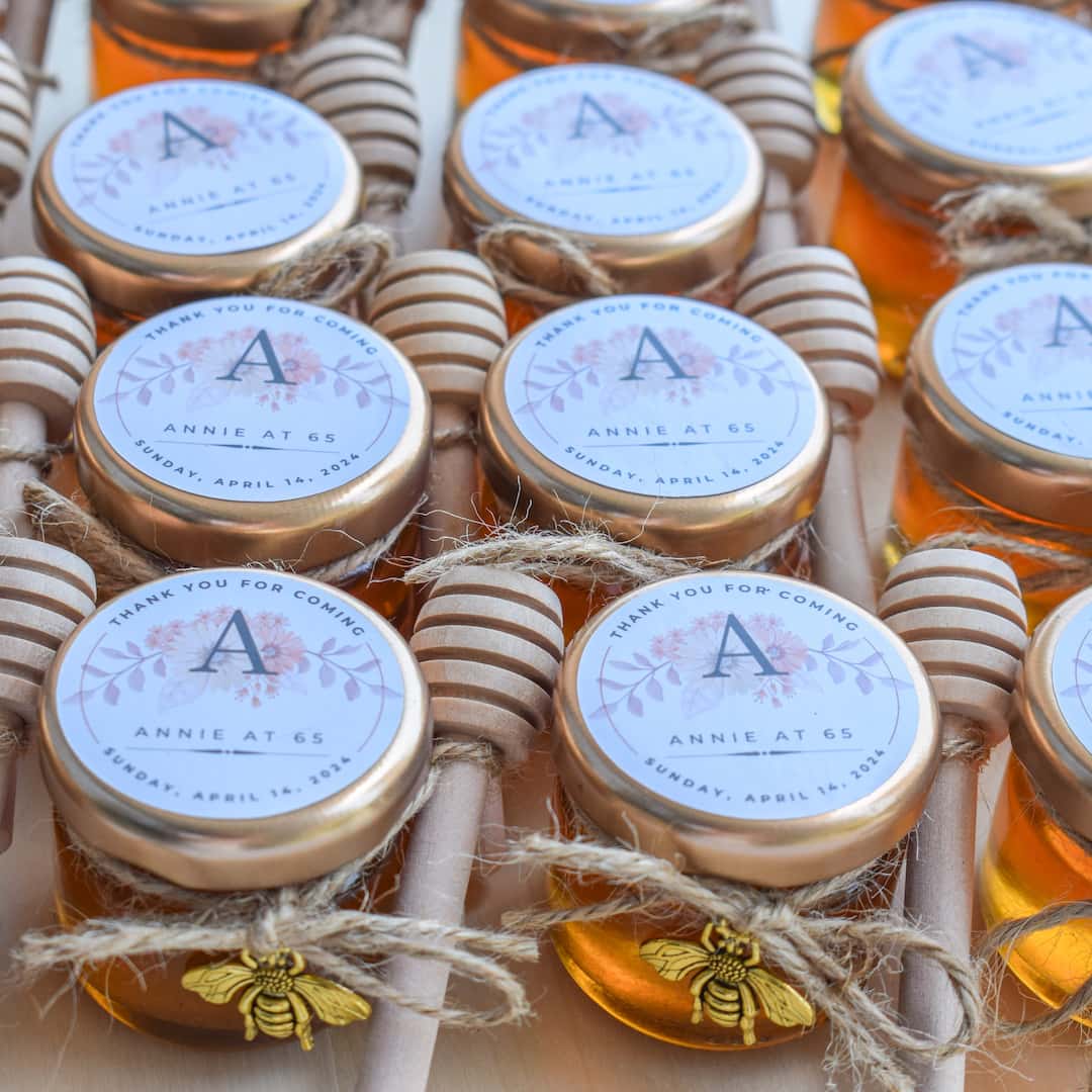 Birthday Party Favors | Personalized Designs | Pure Honey Jars