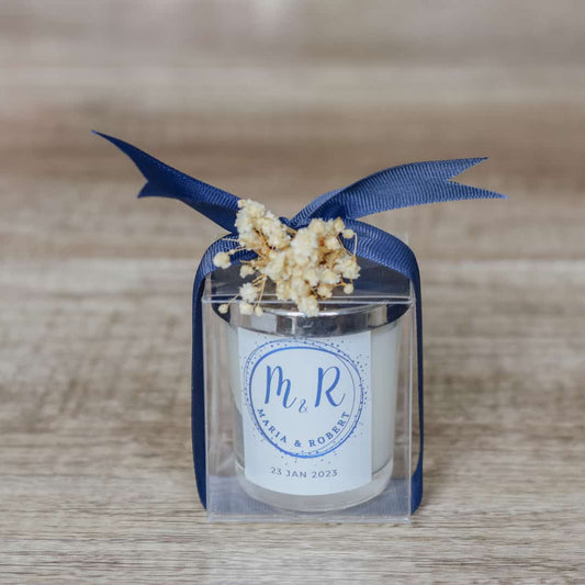 Blue Silver Wedding Party Favors 