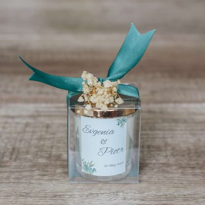 green Wedding Party Favors 