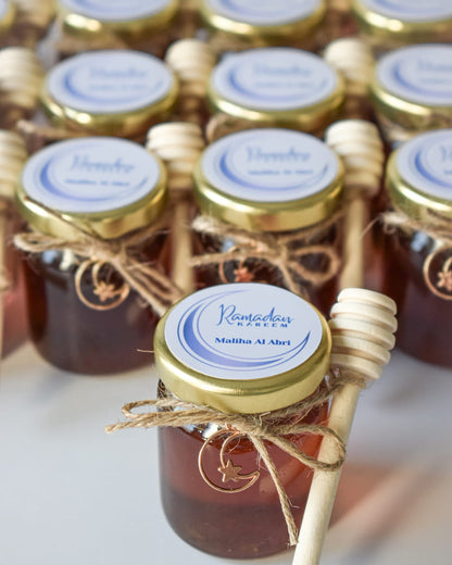 Ramadan Kareem Gifts Favors Personalized Pure Honey Jars