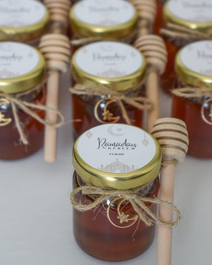 Ramadan Kareem Gifts Favors Personalized Pure Honey Jars
