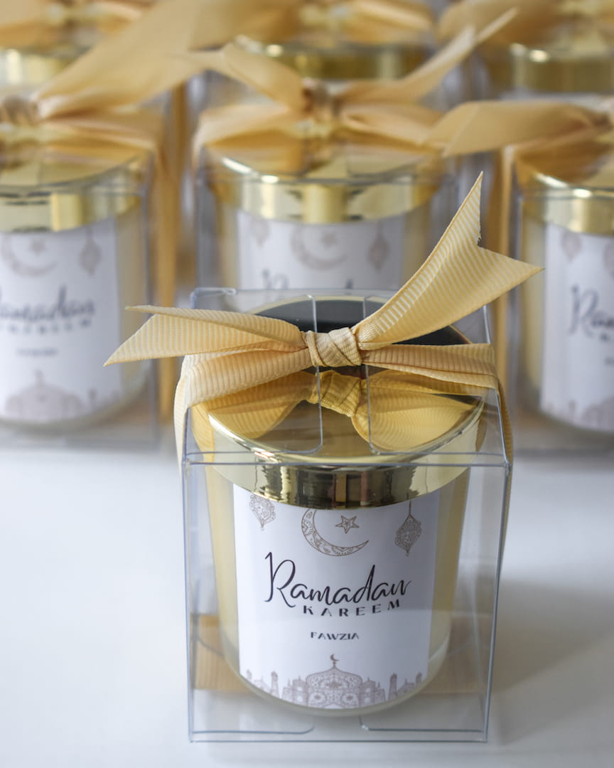 Personalized Ramadan Kareem Gifts Favors Scented Candle