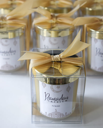 Personalized Ramadan Kareem Gifts Favors Scented Candle