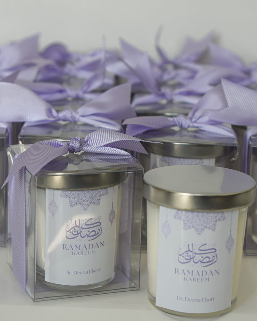 Personalized Ramadan Kareem Gifts Favors Scented Candle