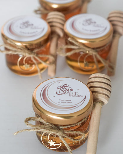 Eid Mubarak Gifts Favors Personalized Pure Honey Jars