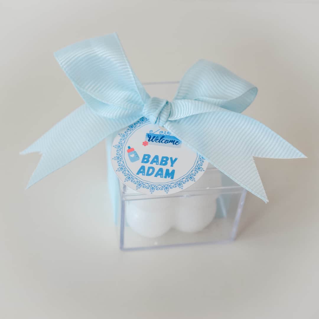 baby shower party favors blue baby