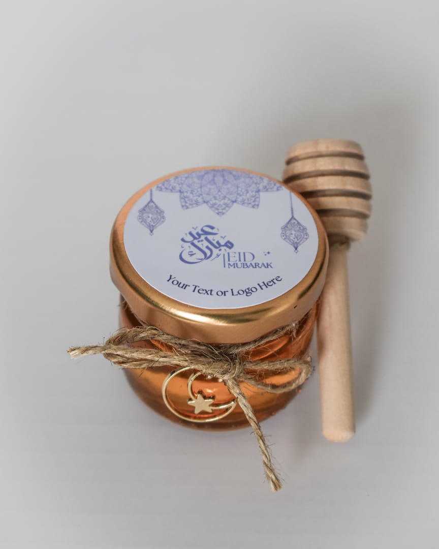 Eid Mubarak Gifts Favors Personalized Pure Honey Jars