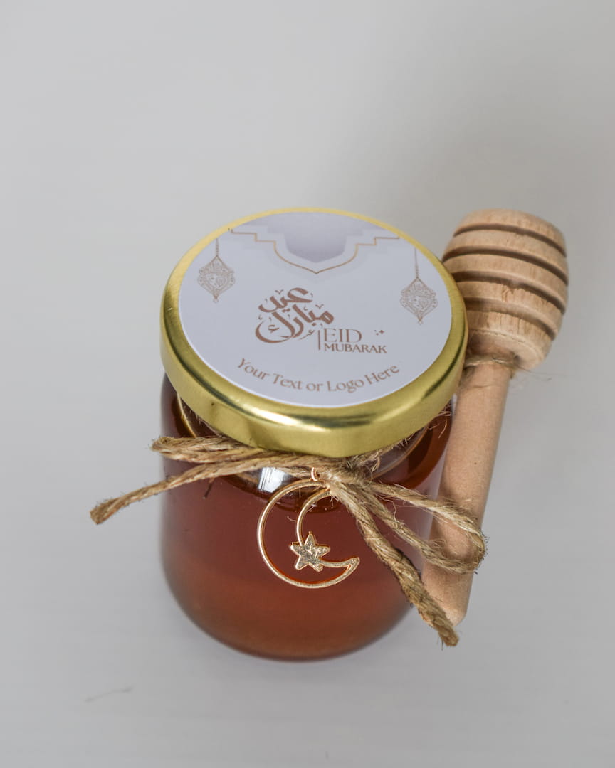 Eid Mubarak Gifts Favors Personalized Pure Honey Jars