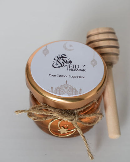 Eid Mubarak Gifts Favors Personalized Pure Honey Jars