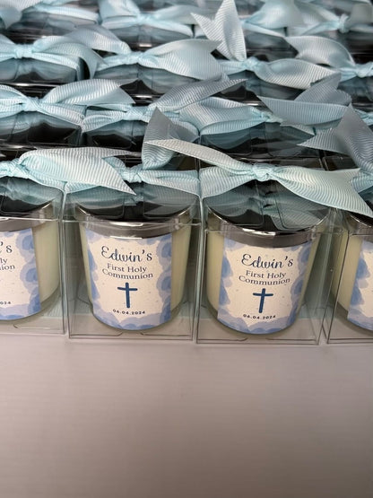 Holly Communion Favors | Personalized Giveaways | Scented Candles