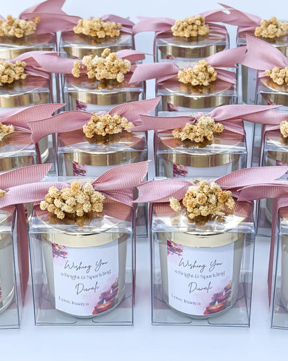 Diwali Party Favors | Personalized Designs | Scented Candles